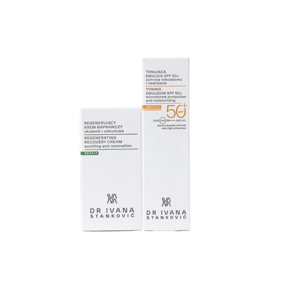 SET PROTECT & REPAIR z Antyoksydacyjną Emulsją SPF 50+