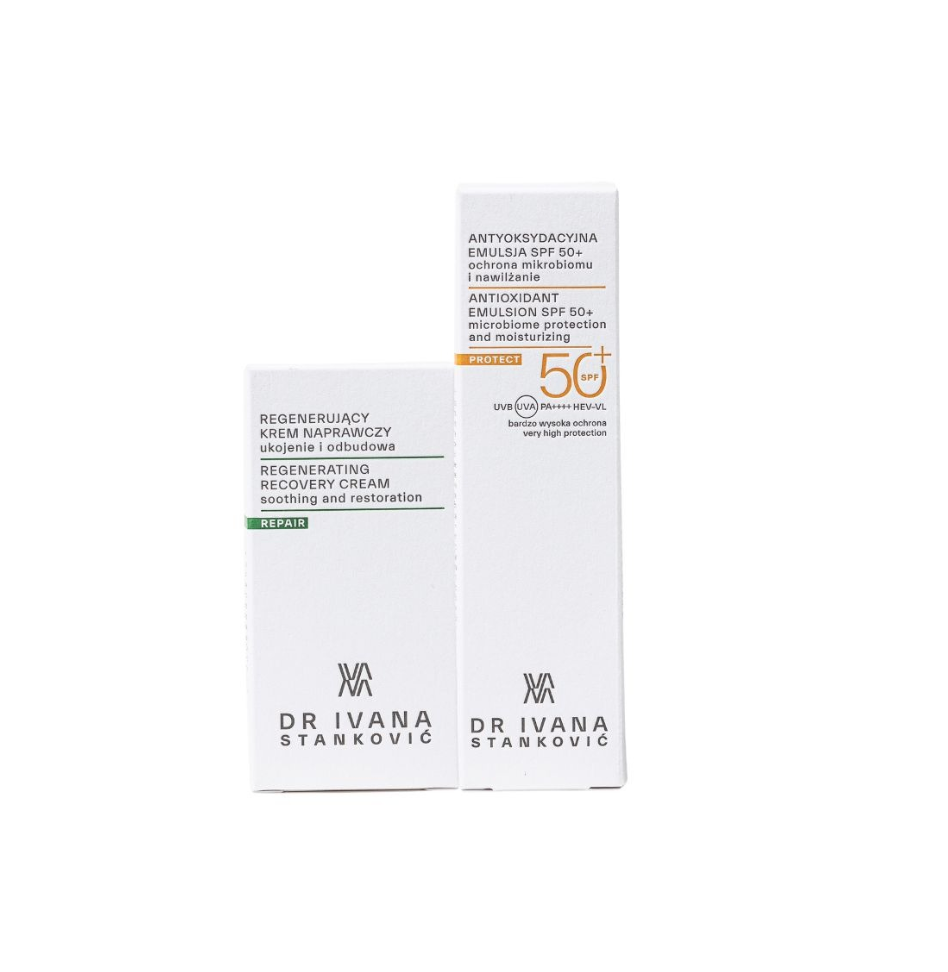 SET PROTECT & REPAIR z Antyoksydacyjną Emulsją SPF 50+